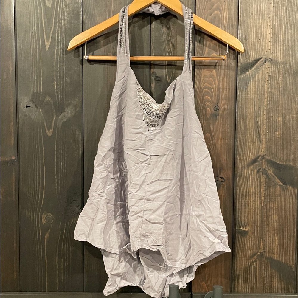 American Eagle Outfitters Gray Top